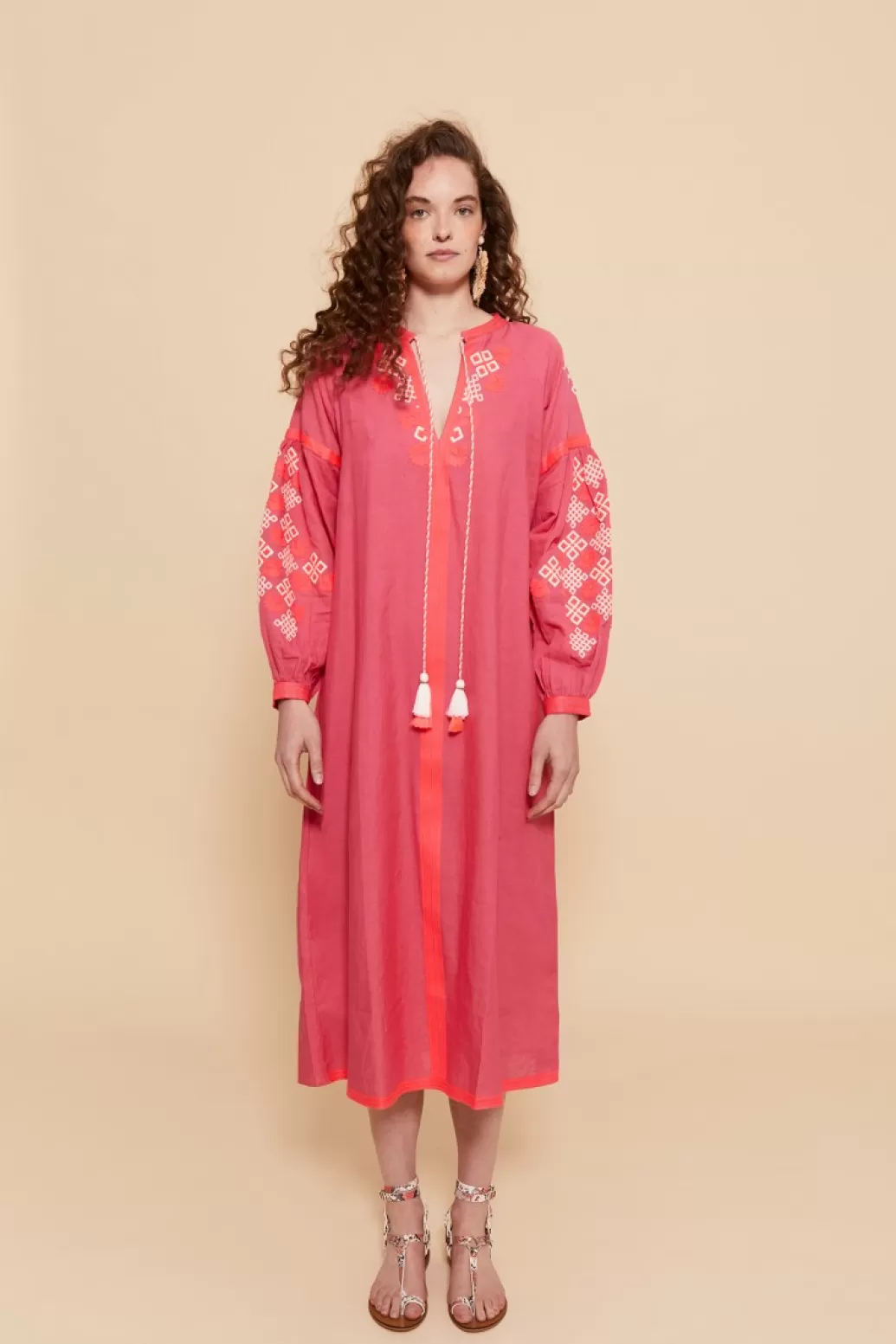 Coosy KAFTAN CHANDRAS FUCSIA