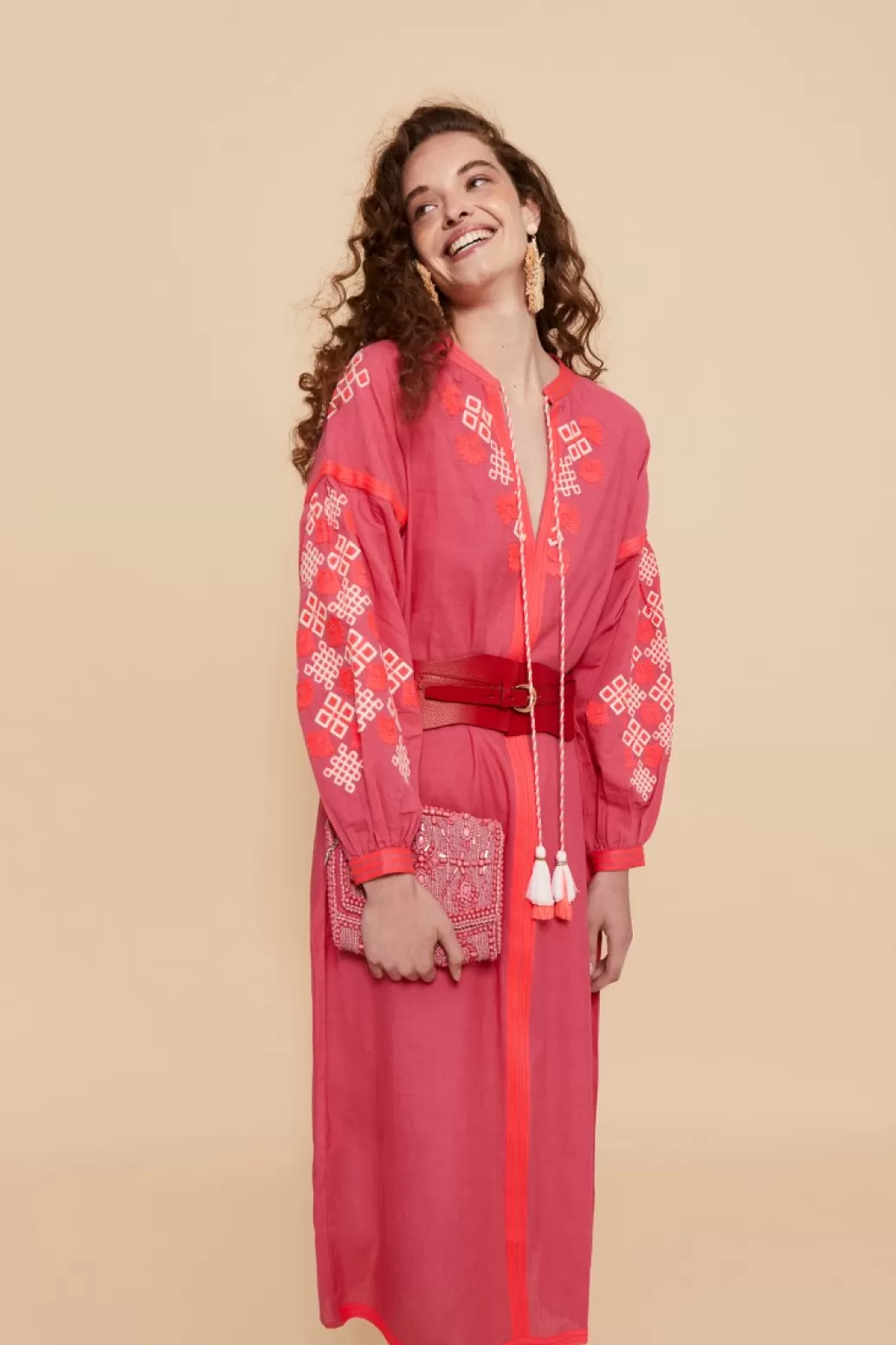 Coosy KAFTAN CHANDRAS FUCSIA