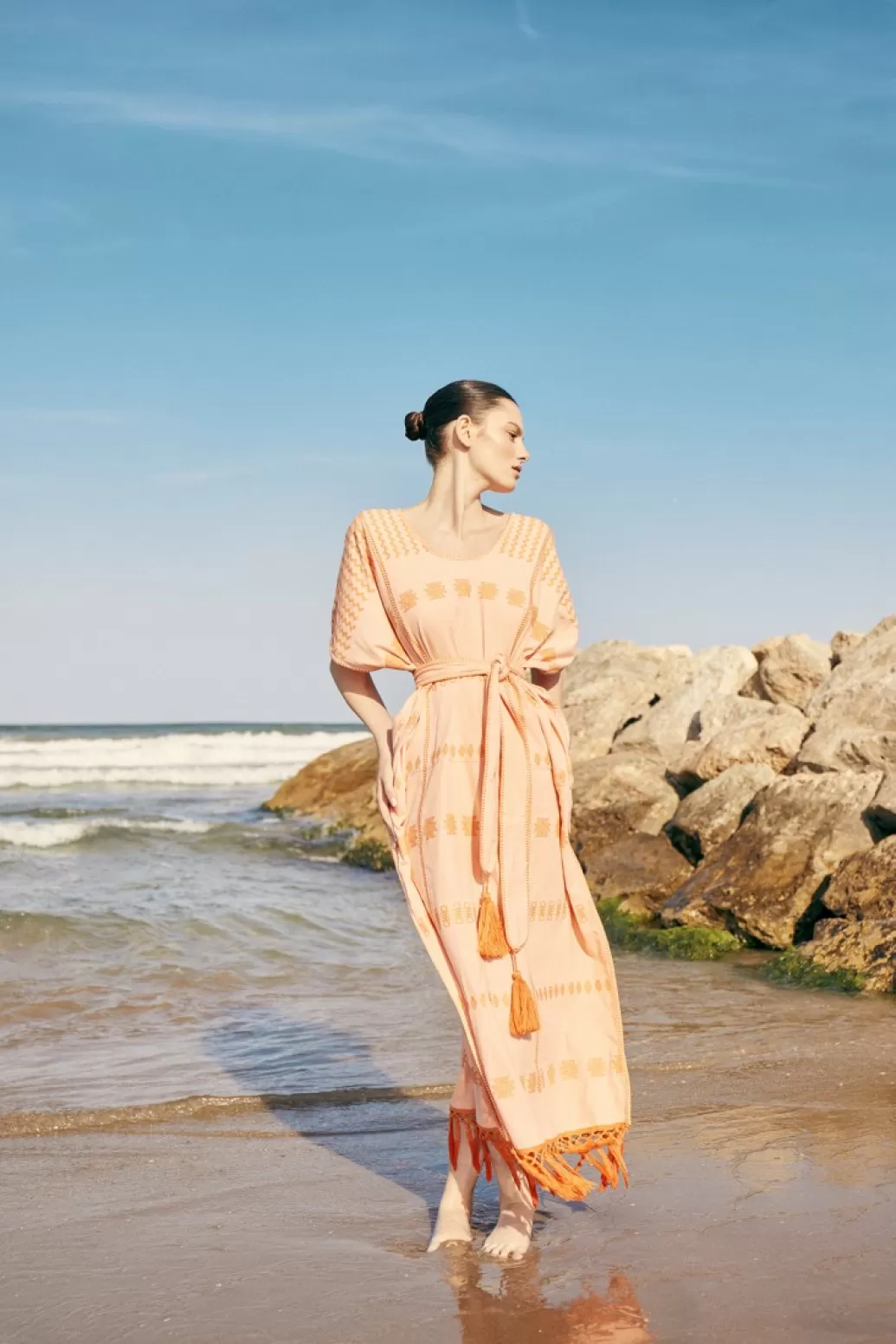 Coosy KAFTAN FRIDITA SALMON