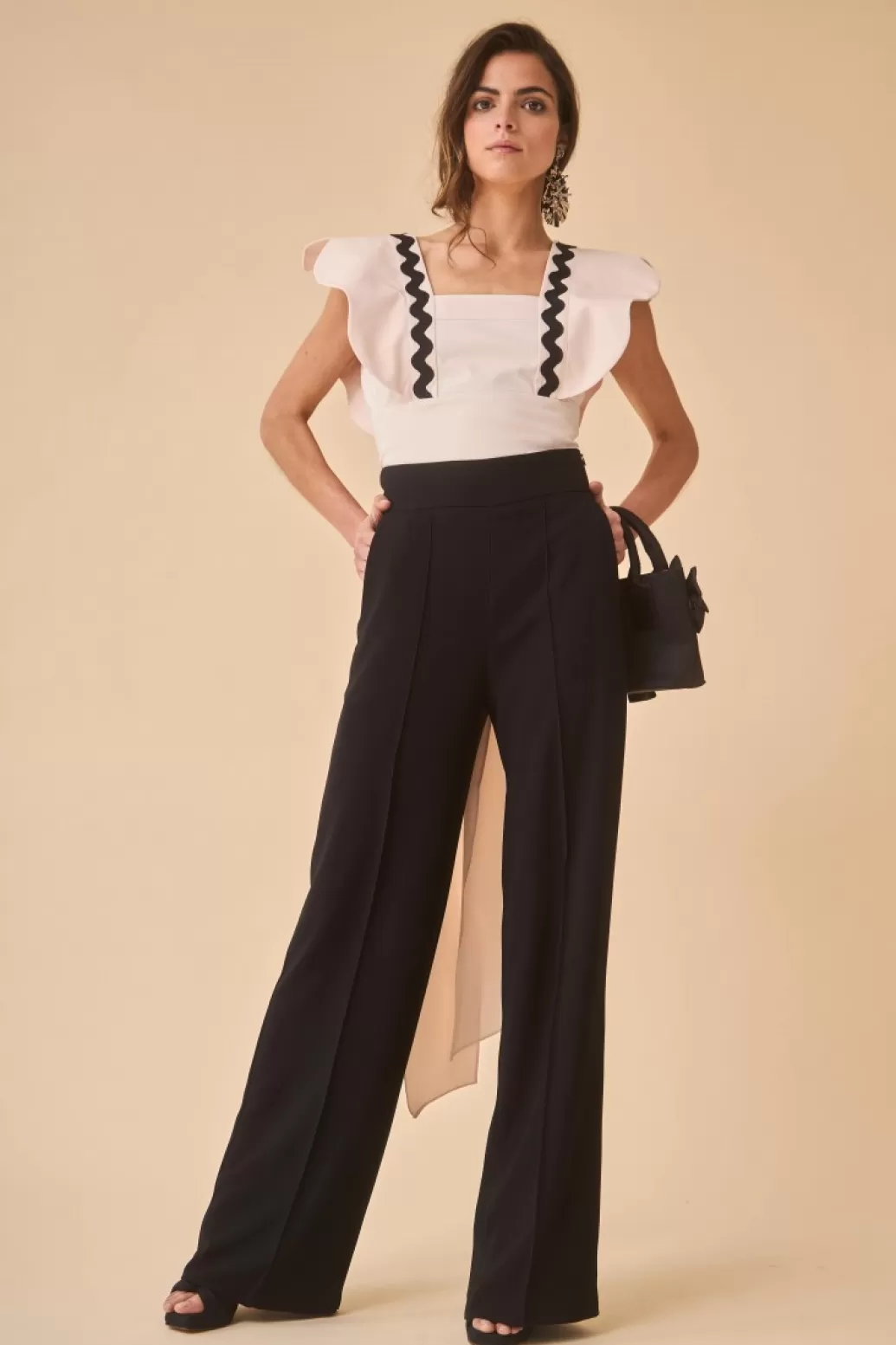 Coosy PANTALON SASTRE NEGRO