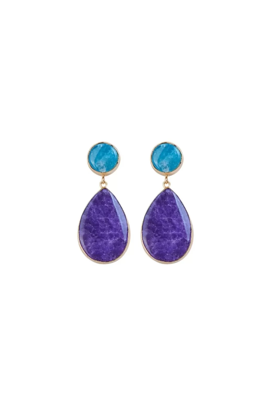 Coosy PENDIENTES CAROLA MORADO