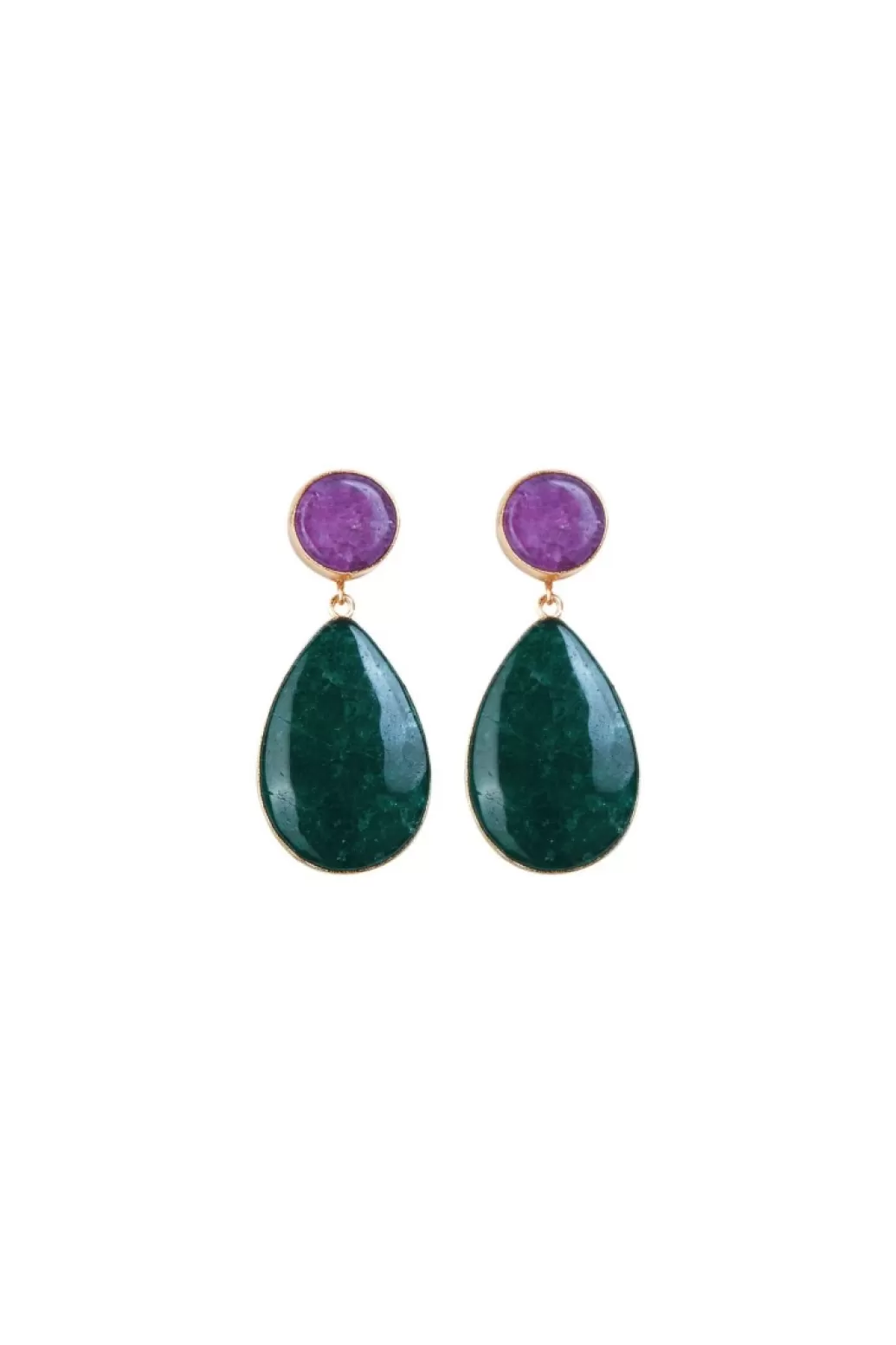 Coosy PENDIENTES CAROLA VERDE