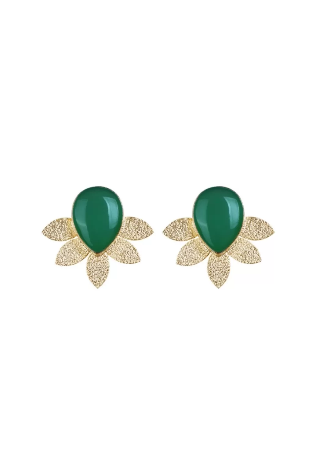 Coosy PENDIENTES CELESTE VERDE