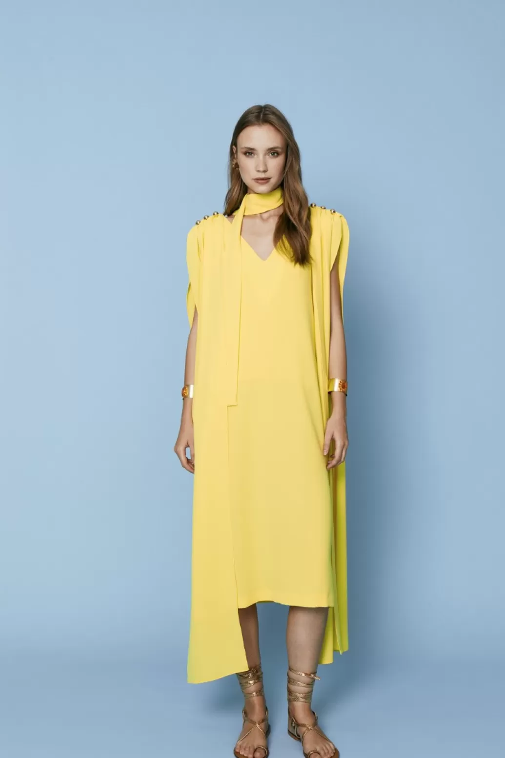 Coosy VESTIDO COSMINAAMARILLO