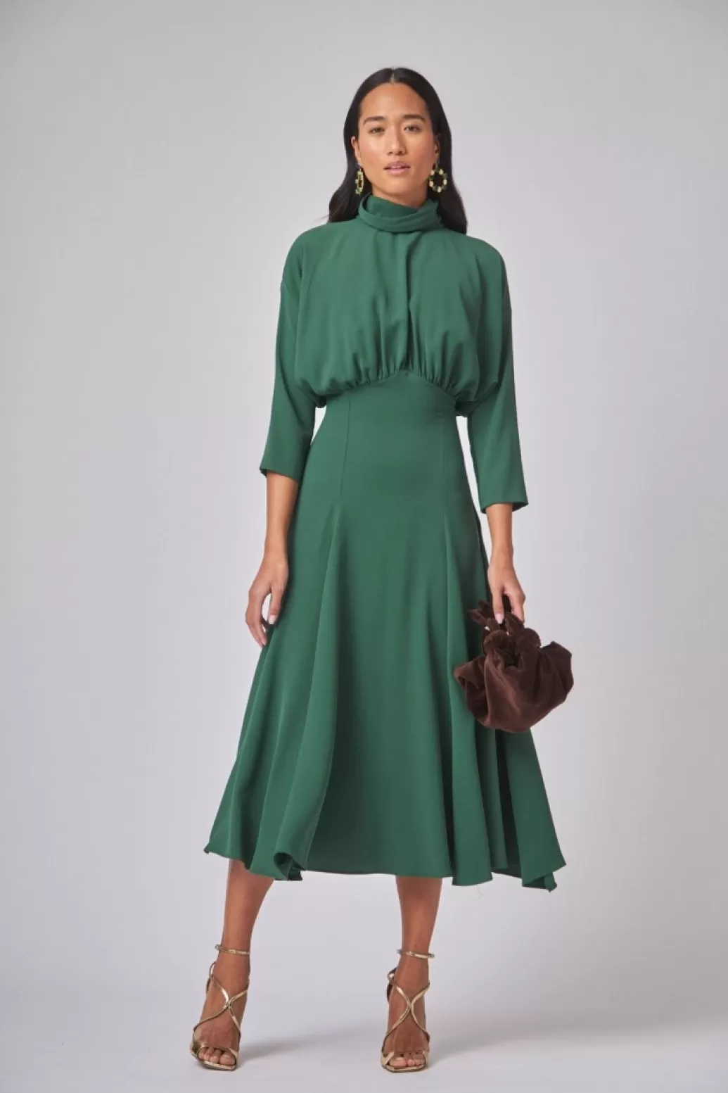 Coosy VESTIDO SANTINA VERDE